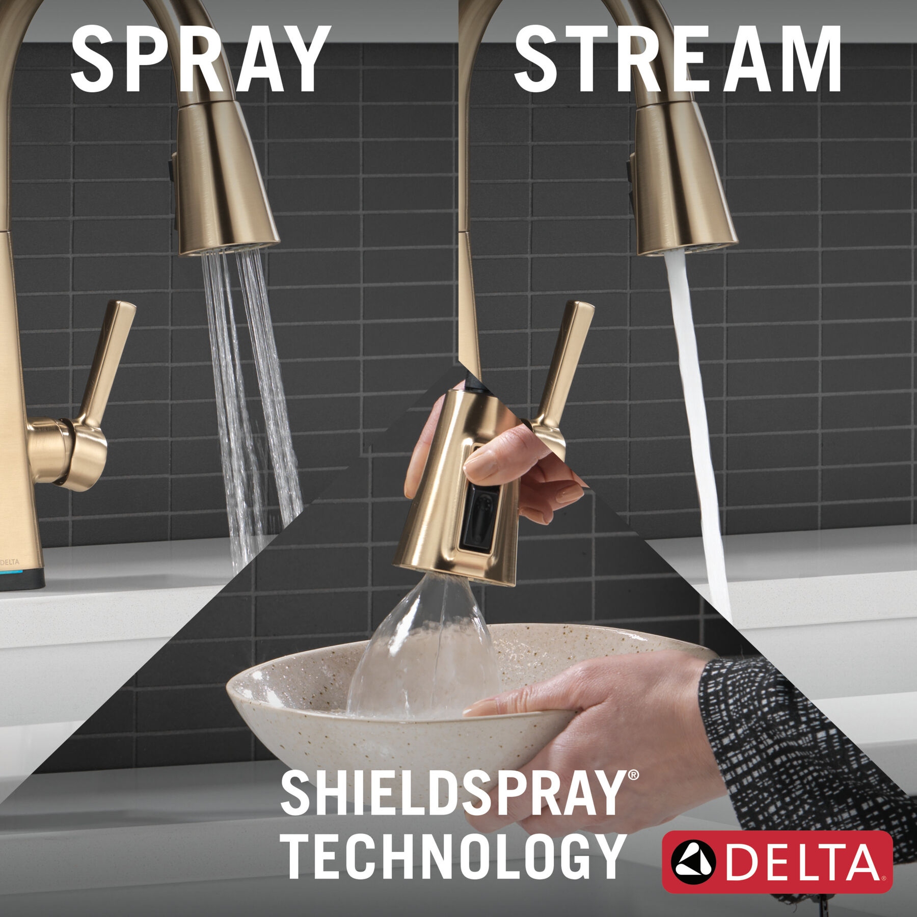 Single-Handle Pull-Down Kitchen Faucet with Touch<sub>2</sub>O® Technology, image 11