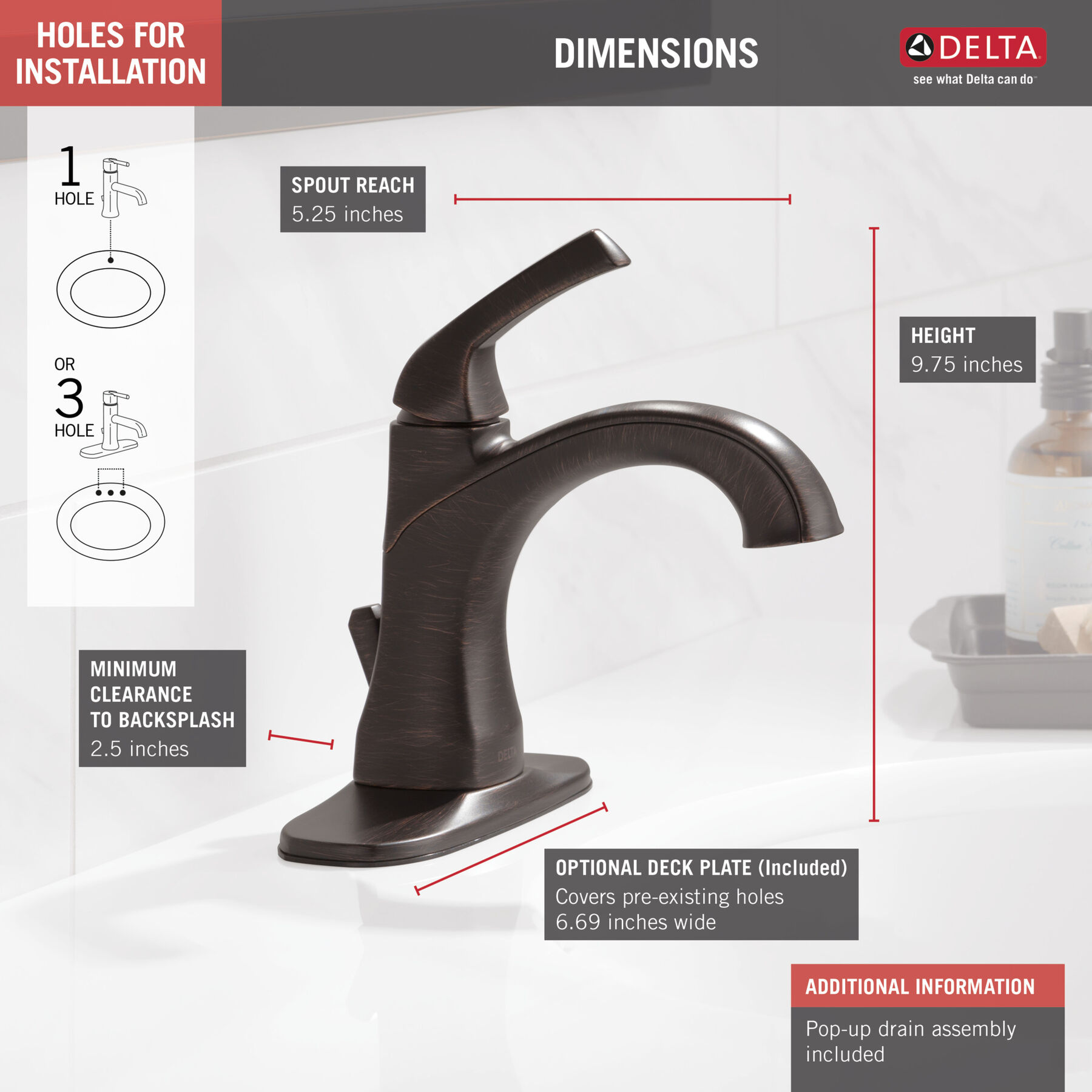 Llave para baño monomando (producto recertificado), imagen 1