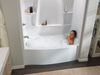 Classic 500 Curve Alcove Bathtub Left Drain 60x32"