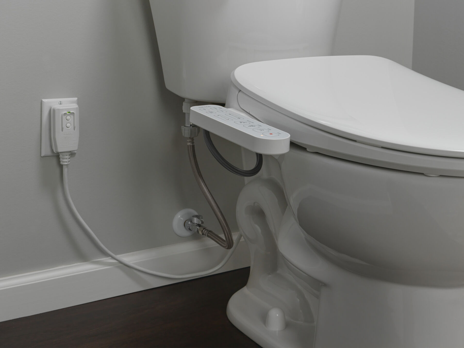 Standard Elongated Electric Bidet Toilet Seat, image 7