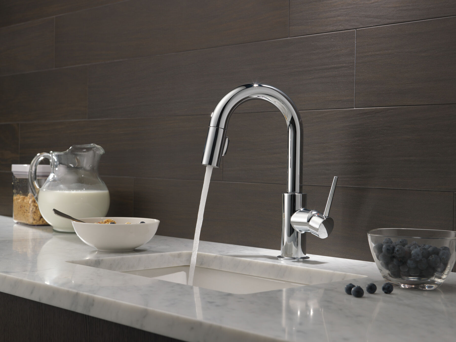 Llave para barra/encimera de cocina monomando extensible, giro limitado, imagen 6
