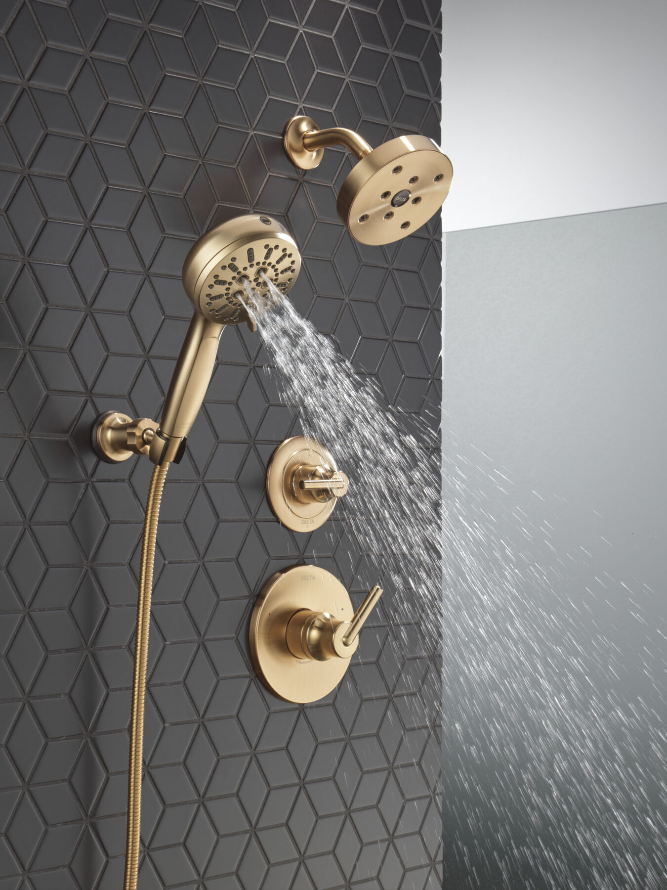 7-Setting Wall Mount Hand Shower with Cleaning Spray, image 13