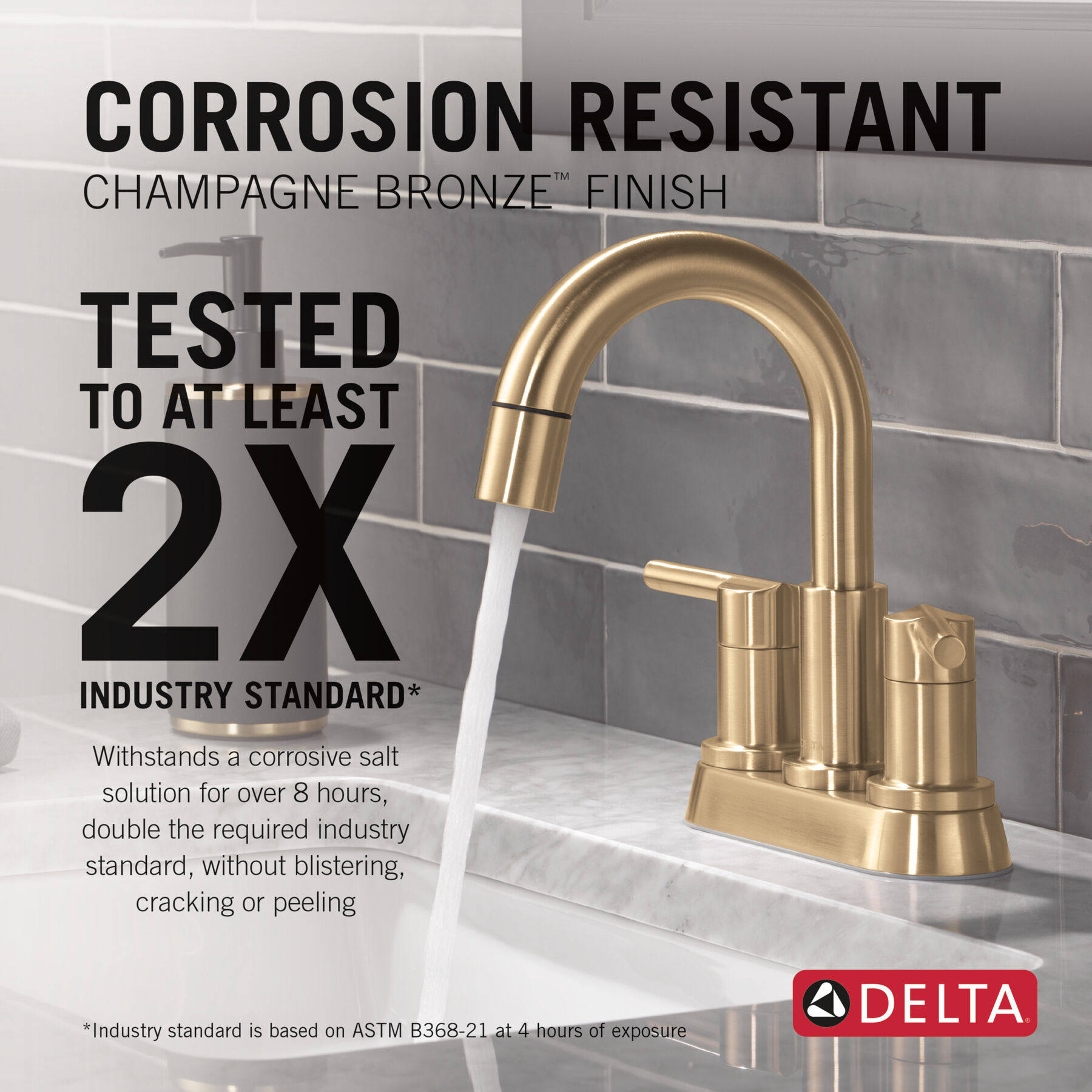 Llave para baño extensible de combinación de dos manijas, imagen 2