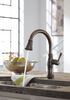 Llave para cocina monomando extensible con tecnologías Touch<sub>2</sub>O® y ShieldSpray®