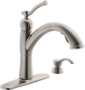 Llave extensible para cocina de una manija con dispensador de jabón