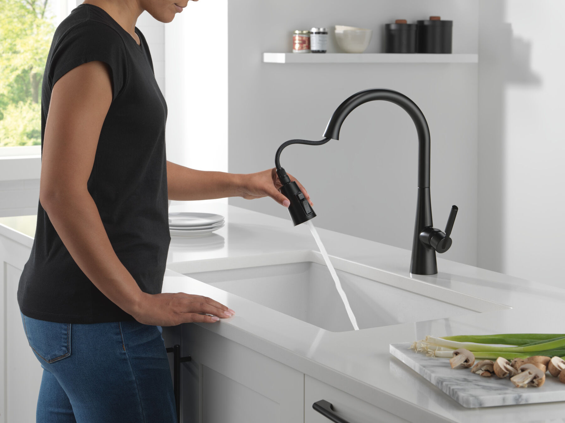 Llave para cocina monomando extensible con tecnología ShieldSpray, imagen 4