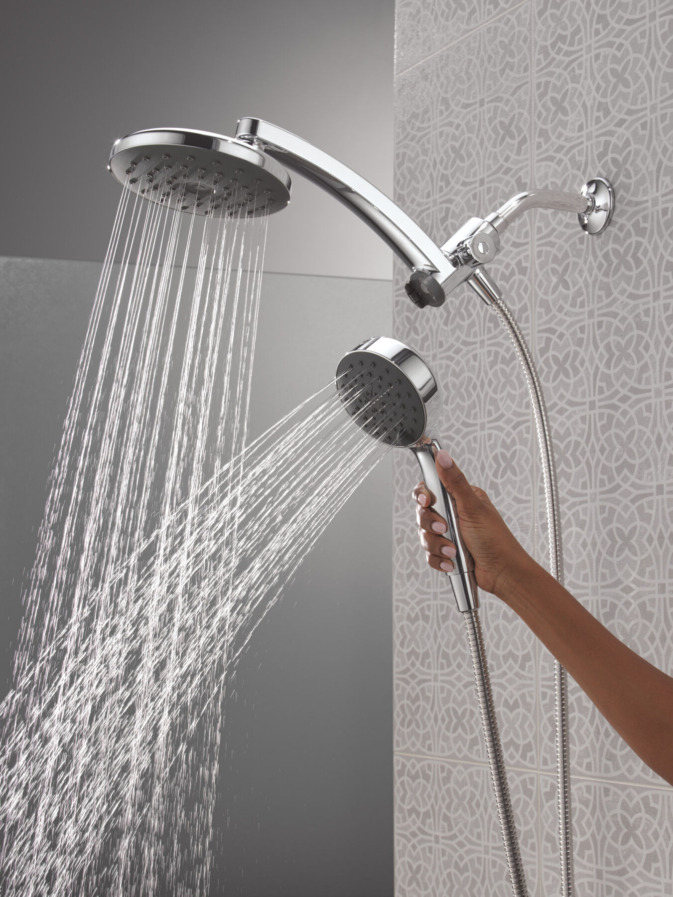 PivotPro™ 3-in-1 Combination Shower with TouchClean® Spray Face, image 18