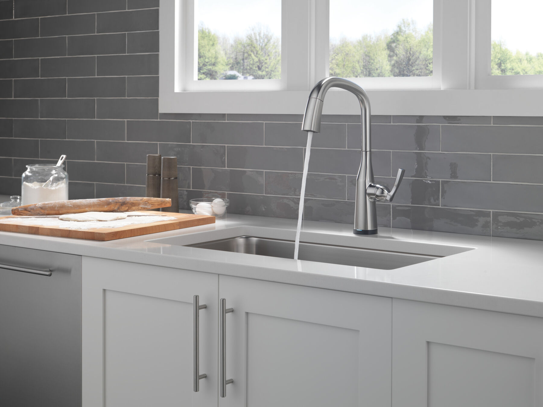 Llave para cocina monomando extensible con tecnología Touch<sub>2</sub>O®, imagen 9