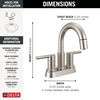Llave para baño extensible de combinación de dos manijas