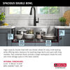 33” Workstation Kitchen Sink Undermount 16 Gauge Stainless Steel 50/50 Double Bowl with WorkFlow™ Ledge and Accessories