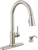 Llave para cocina monomando extensible con dispensador de jabón y tecnología ShieldSpray®