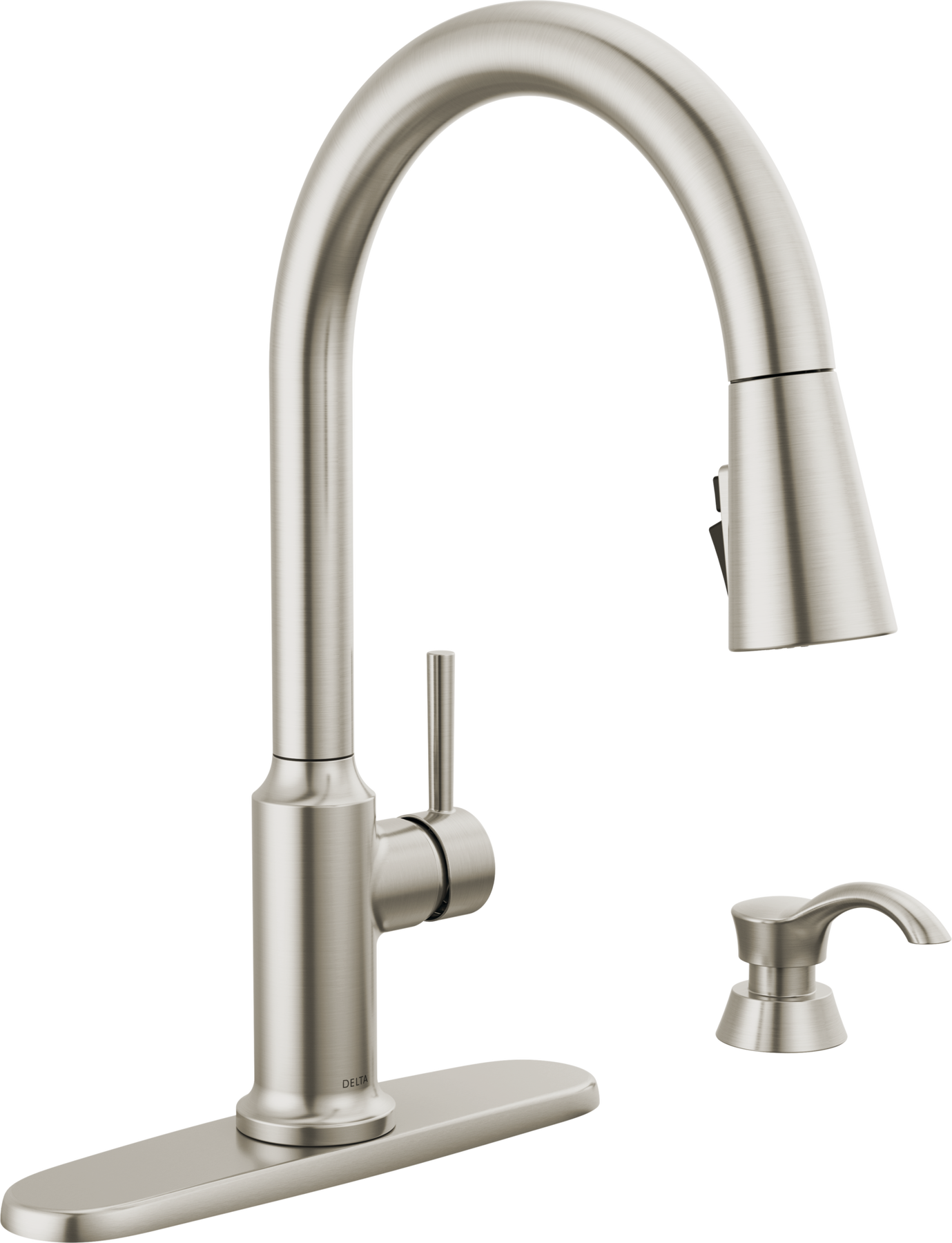 Llave para cocina monomando extensible con dispensador de jabón y tecnología ShieldSpray®, imagen 1