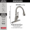 Llave para cocina monomando extensible con tecnología ShieldSpray®