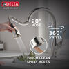 Llave para cocina monomando extensible con tecnología ShieldSpray®