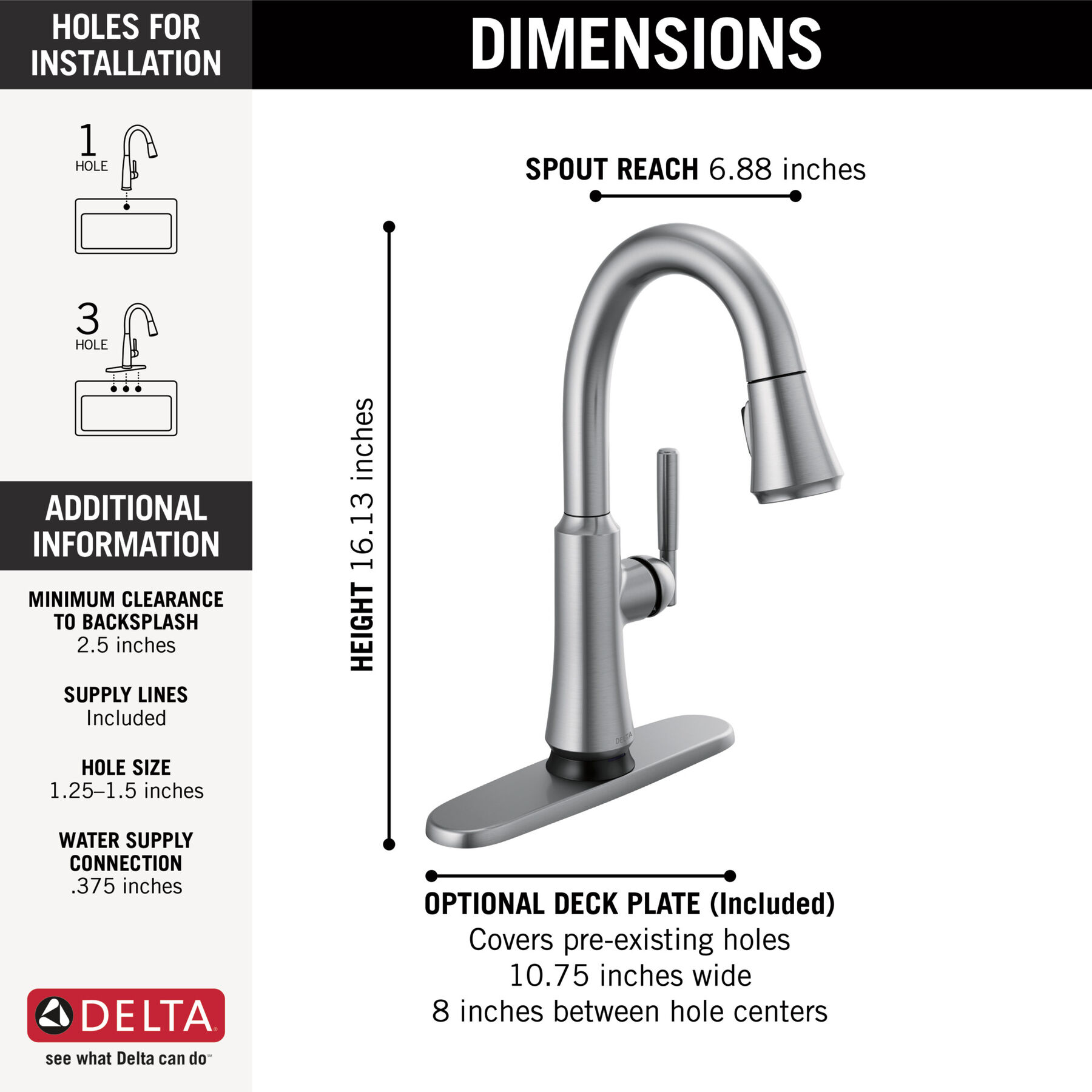 Single Handle Pull-Down Bar/Prep Faucet with Touch<sub>2</sub>O® Technology, image 2