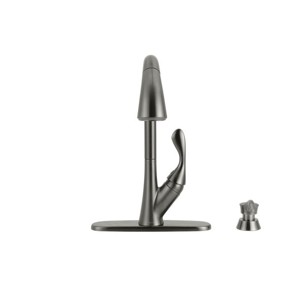 Llave para cocina monomando extensible con dispensador de jabón y tecnología ShieldSpray®