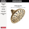 H<sub>2</sub>Okinetic® 5-Setting Traditional Raincan Shower Head (Recertified)