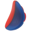 Botón, rojo y azul