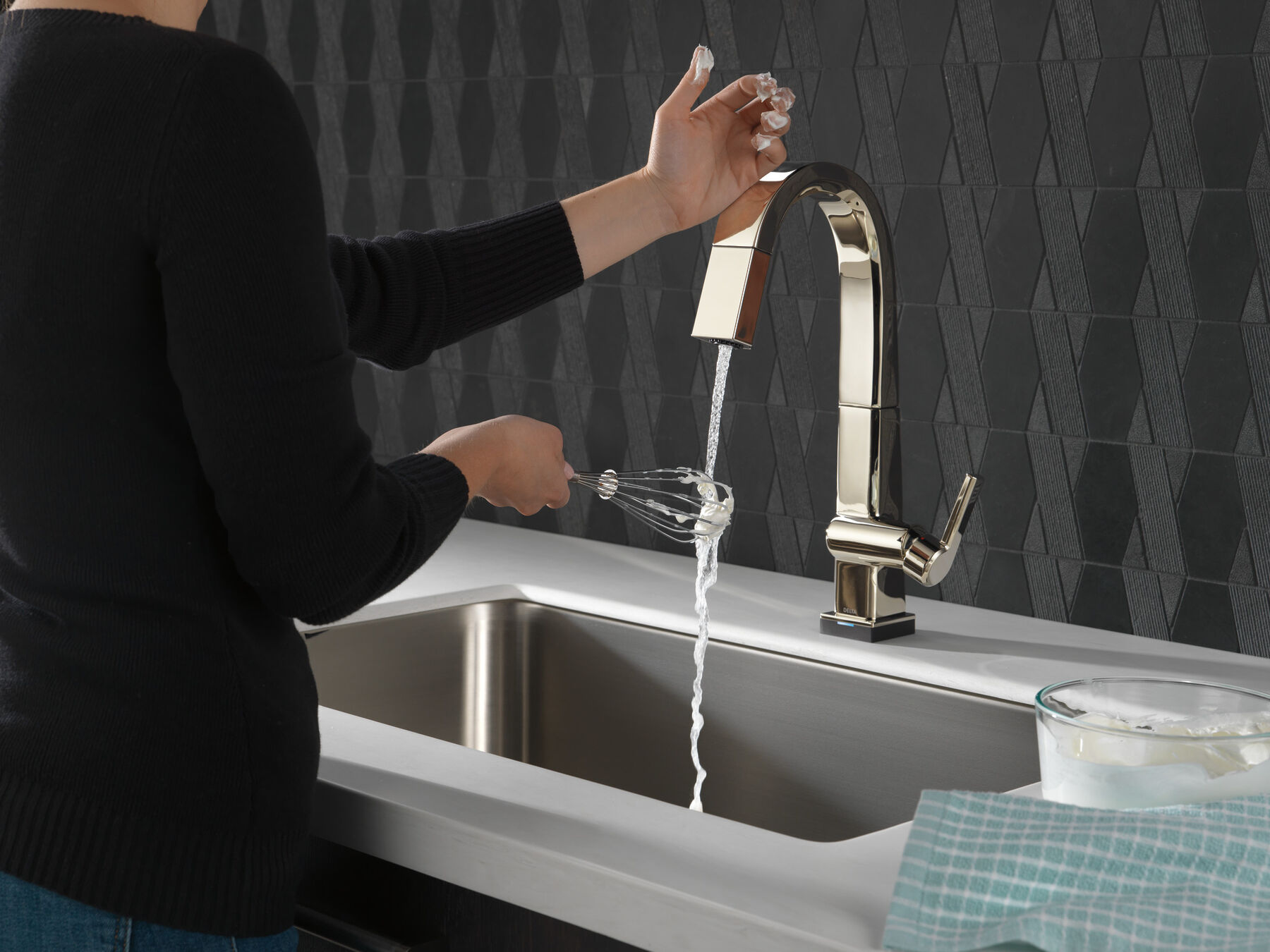 Llave para barra/encimera monomando extensible con tecnología Touch<sub>2</sub>O, imagen 3