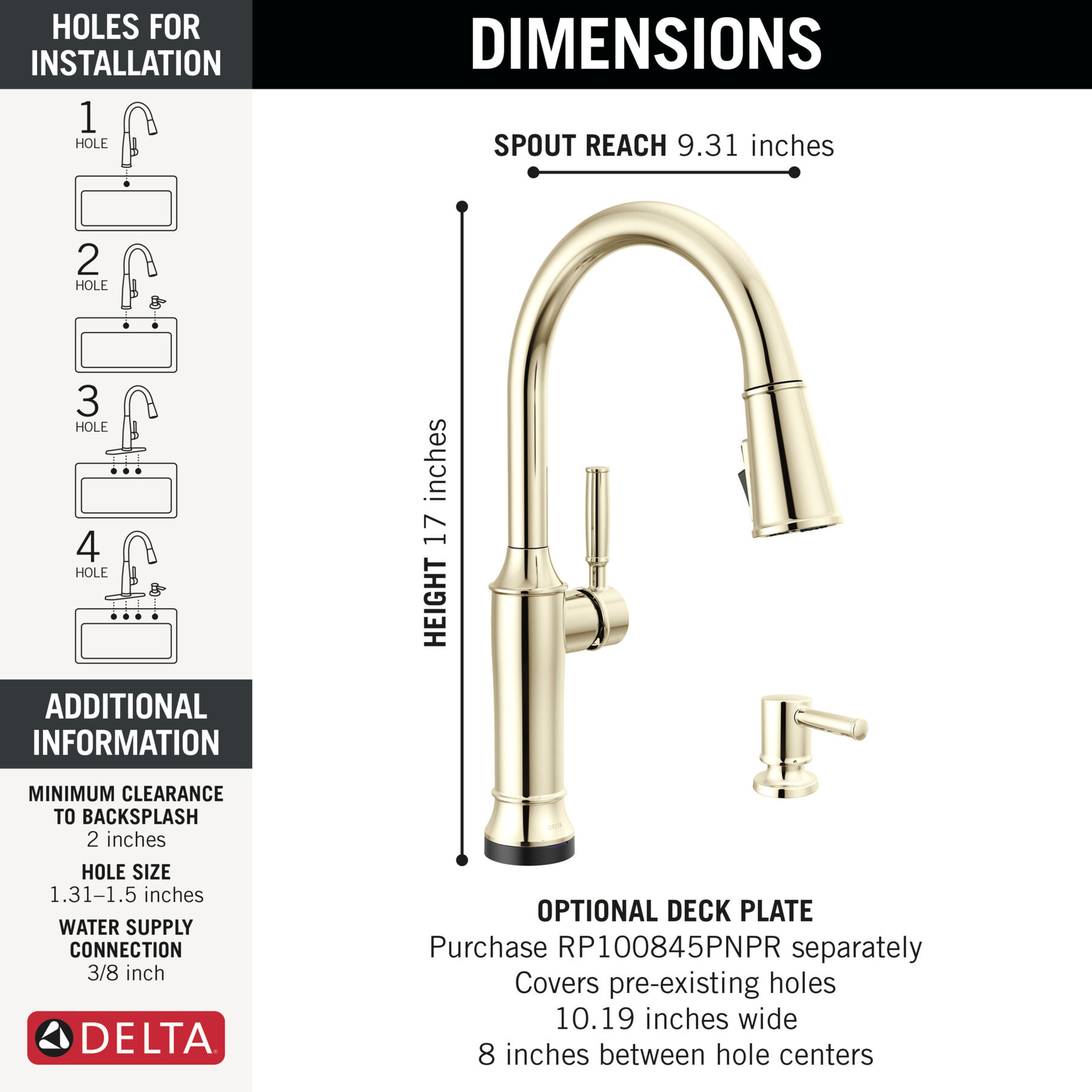 Pull-Down Kitchen Single Handle with Soap Dispenser Bundle, image 1