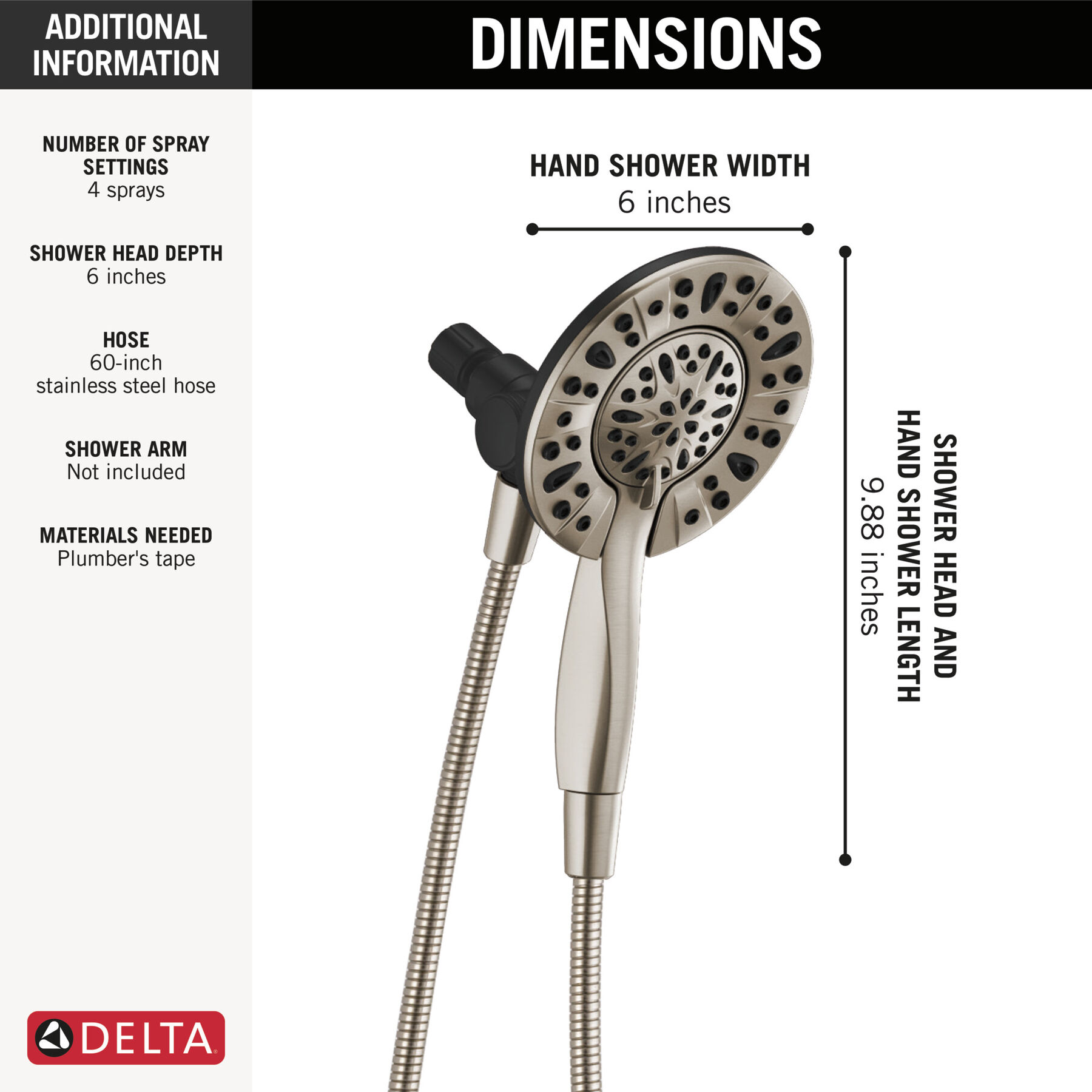 Ducha dos en uno In2ition® de 4 funciones, imagen 8