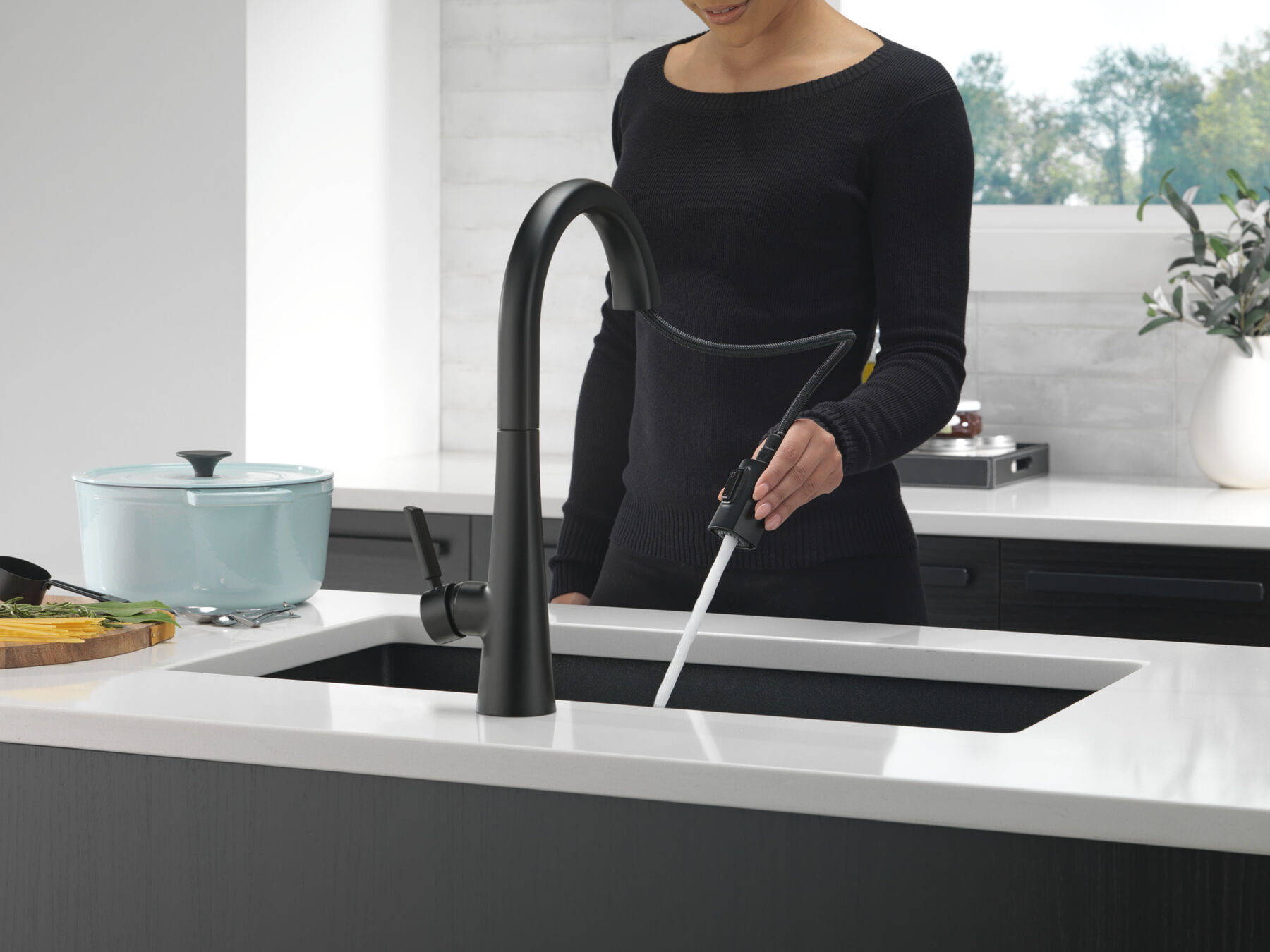 Llave para cocina monomando extensible, imagen 3