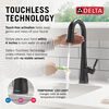 Llave para barra/preparación de alimentos Touch2O® con tecnología Touchless
