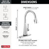 Single-Handle Pull-Down Kitchen Faucet with Touch<sub>2</sub>O® Technology