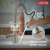 Llave para cocina monomando extensible con dispensador de jabón y tecnología ShieldSpray
