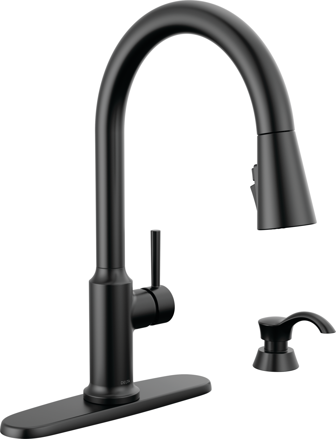 Llave para cocina monomando extensible con dispensador de jabón y tecnología ShieldSpray®, imagen 1