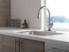 Llave para cocina monomando extensible con tecnologías Touch<sub>2</sub>O® y ShieldSpray®