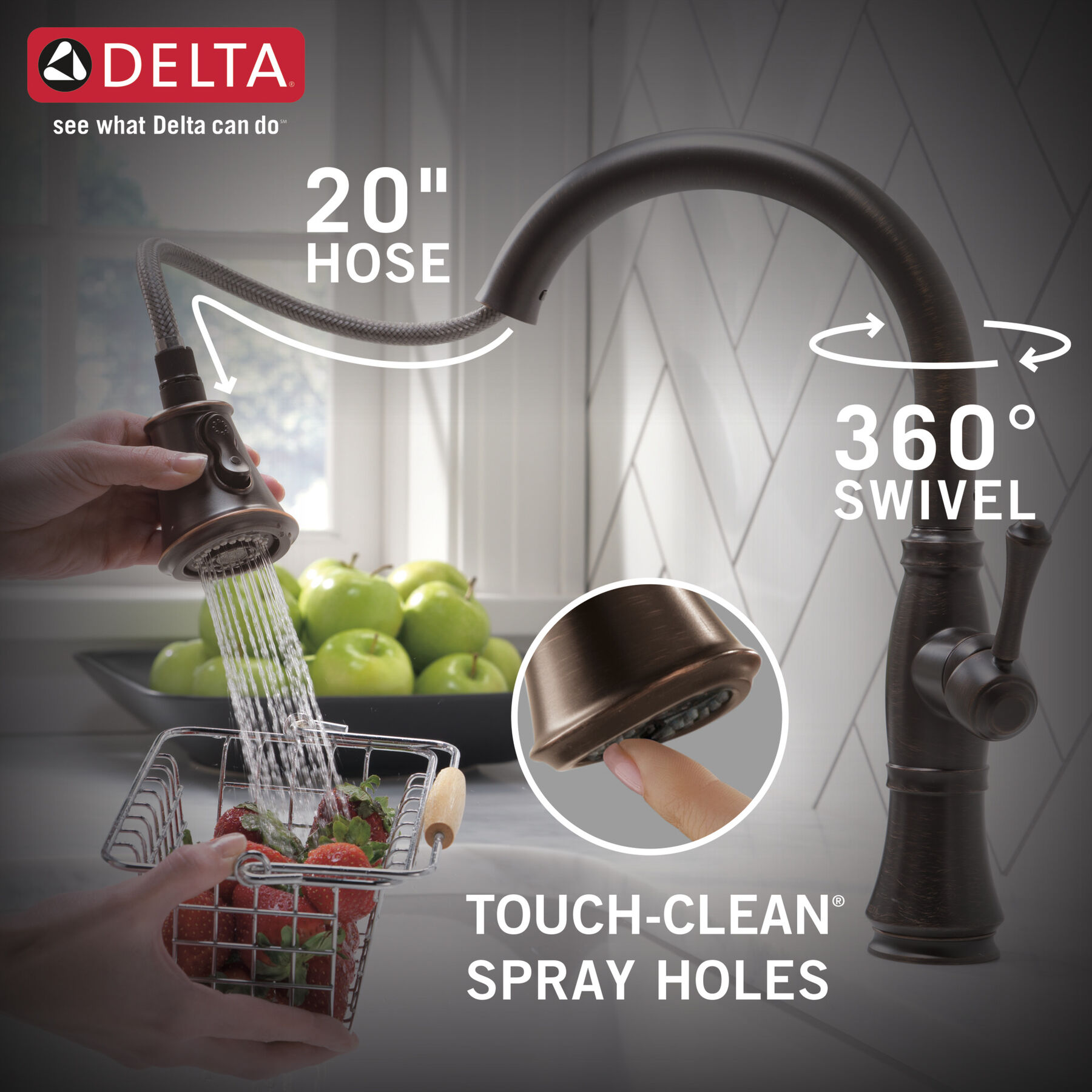 Llave para cocina monomando extensible con tecnología ShieldSpray® (producto recertificado), imagen 5