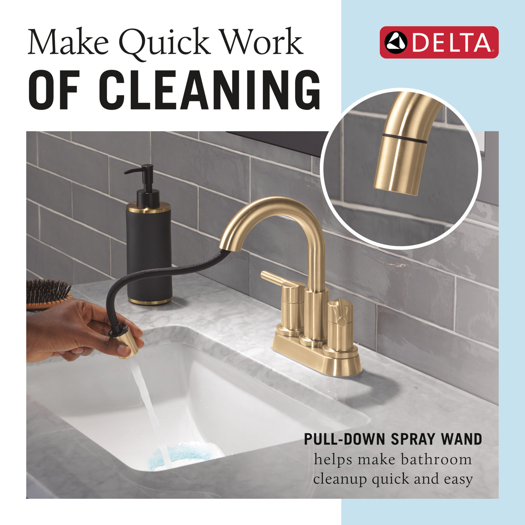 Llave para baño extensible de combinación de dos manijas, imagen 8
