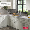 Lavabo de cocina tipo estación de trabajo con un receptáculo de acero inoxidable de 33" de montaje superior encastrado, con reborde WorkFlow™ y accesorios
