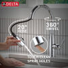Llave para cocina monomando extensible con dispensador de jabón y tecnología ShieldSpray®