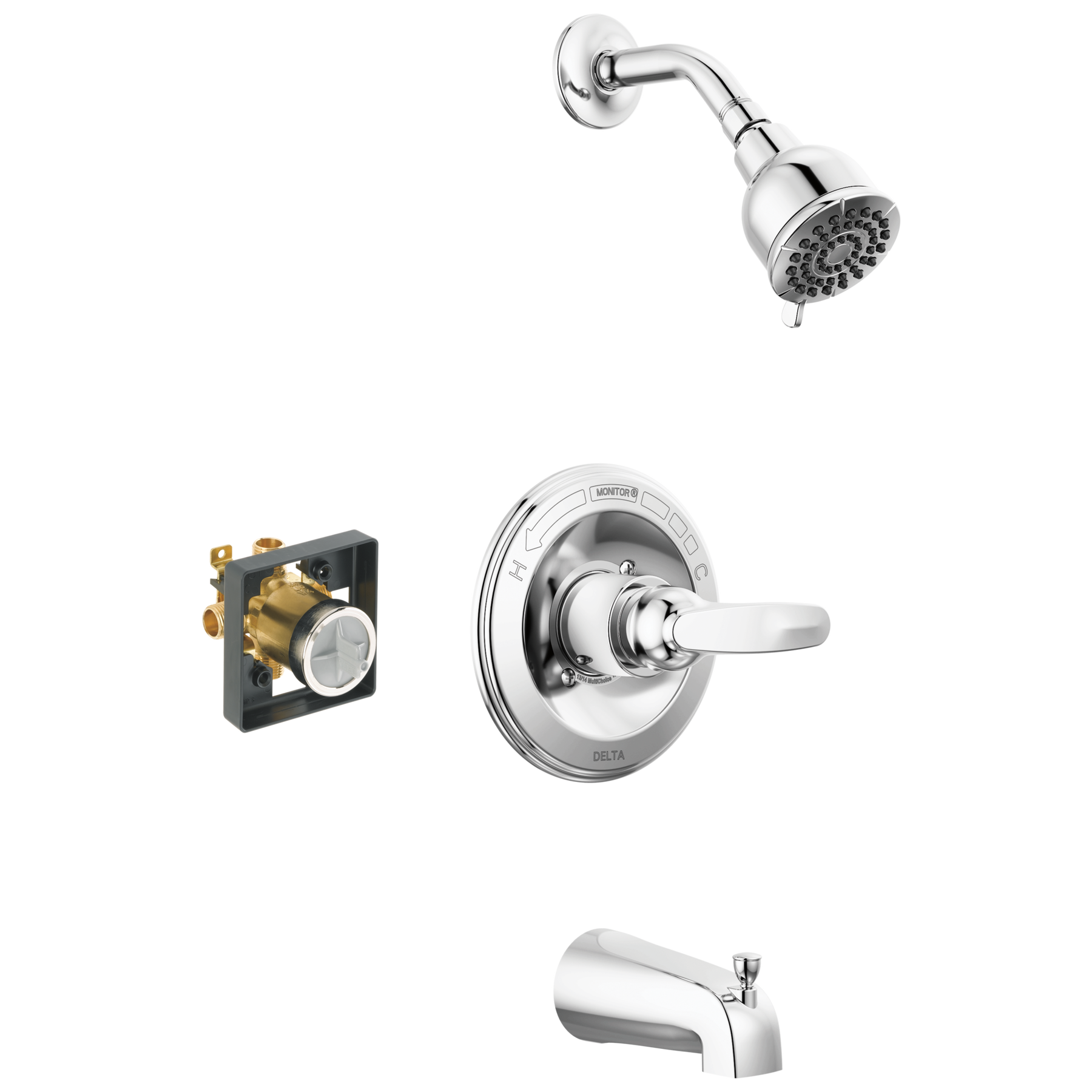 Tub Shower Trim with Universal Rough Bundle - 13 Series