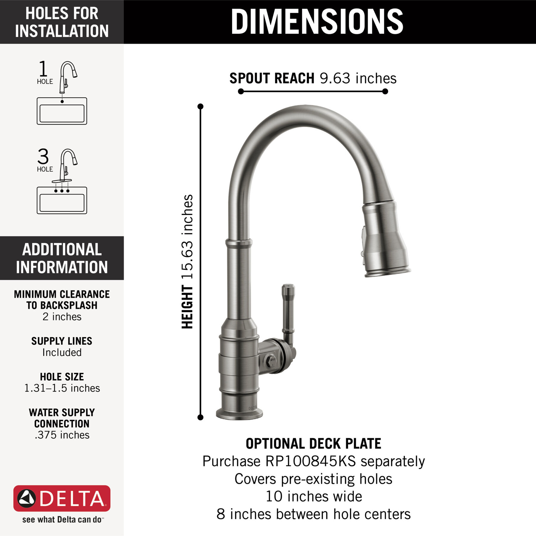 Llave para cocina monomando extensible, imagen 1