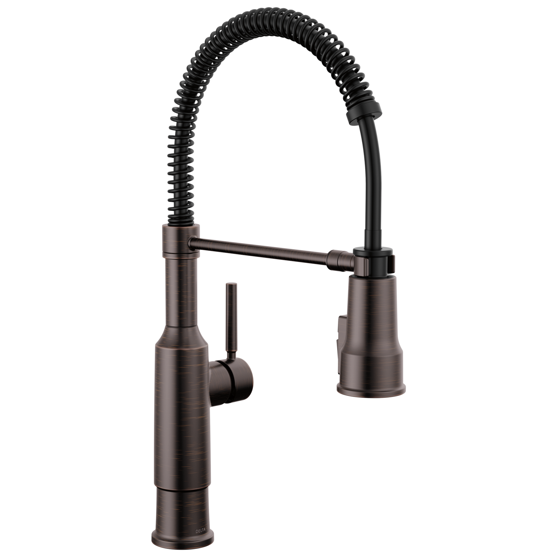 Llave para cocina extensible de una manija con tubo de salida con muelle (producto recertificado)