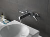 Accesorio para llave para baño de dos manijas de montaje en pared