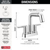 Llave para baño extensible de combinación de dos manijas