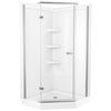Shower Base with Wall and Enclosure Bundle