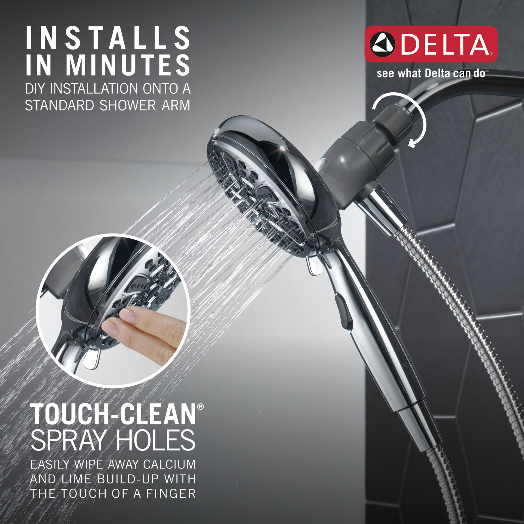 6-Setting SureDock® Magnetic Hand Shower, image 8
