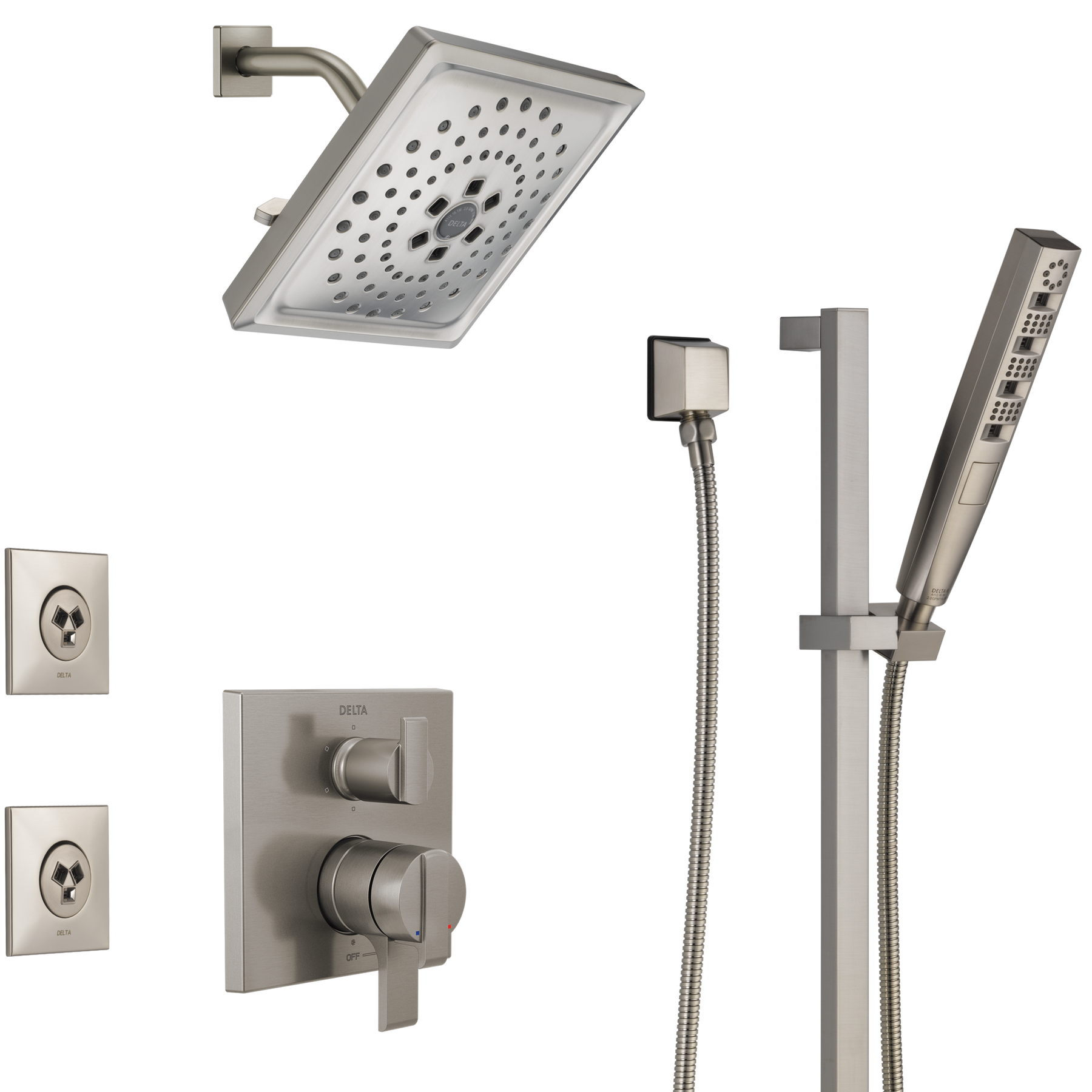 Accesorio de rociador para el cuerpo HydraChoice cuadrado (producto recertificado), imagen 2