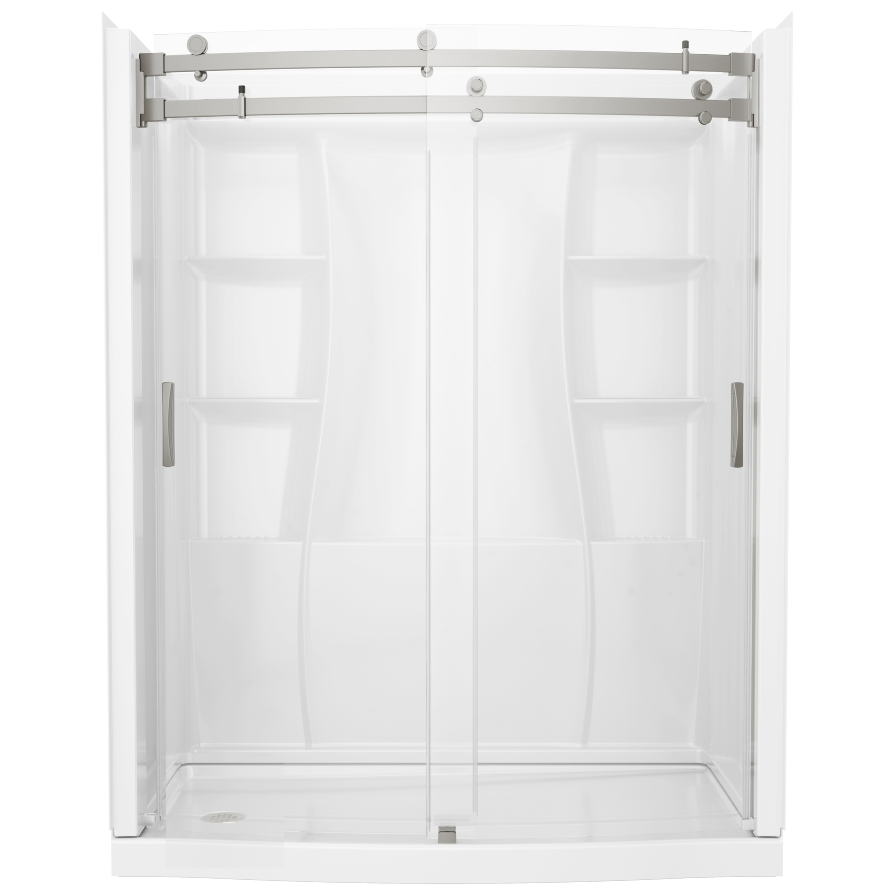 60x32 Alcove Shower Bundle with Door - Left Drain Curve