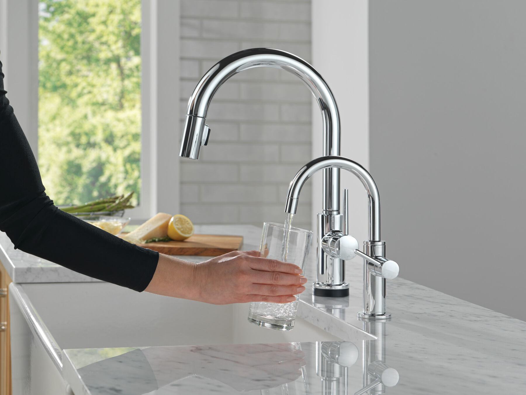 Llave para cocina monomando extensible con tecnología Touch<sub>2</sub>O®, imagen 16