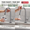 Touch<sub>2</sub>O® Technology Kitchen Faucet with Touchless Technology