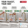 VoiceIQ® Single Handle Pull-Down Faucet with Touch<sub>2</sub>O® Technology