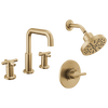 Widespread Lavatory Faucet with Shower Trim Bundle - 14 Series