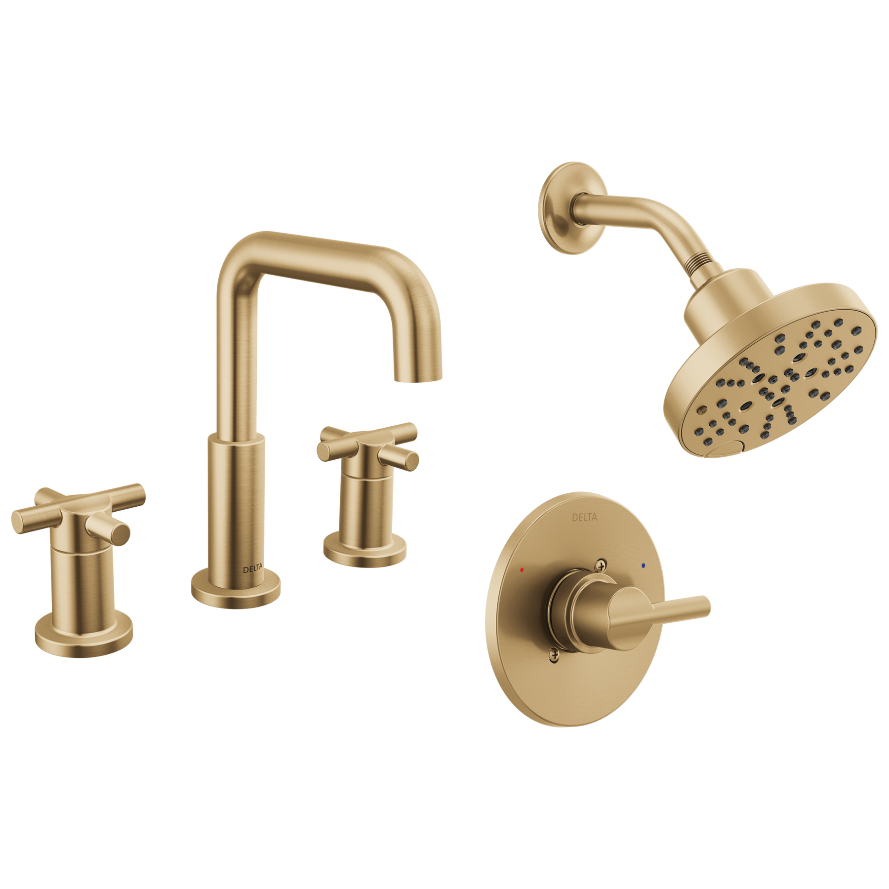 Widespread Lavatory Faucet with Shower Trim Bundle - 14 Series