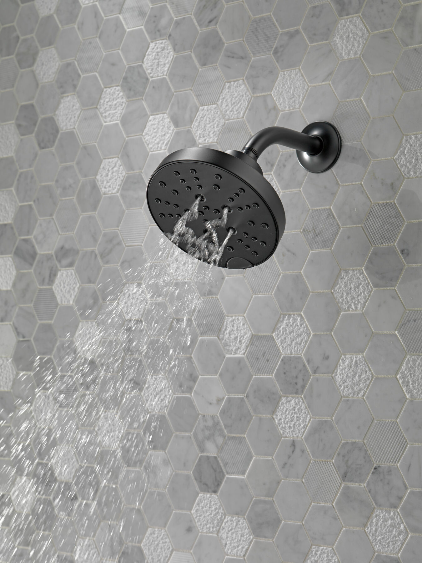 Regadera tipo lluvia H<sub>2</sub>Okinetic® contemporánea de 5 funciones, imagen 8